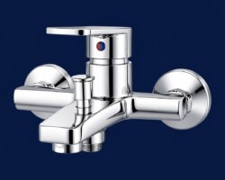 Enhance your bathroom with the Open mixer (BathTub finish) from Surat's PRINCE METAL INDUSTRIES. Crafted from 100% pure brass, it combines durability with style, featuring a single-lever handle for easy temperature control. At ₹7,212, this mixer is the ideal choice for modern bathrooms. premium-faucets-surat.jpg
