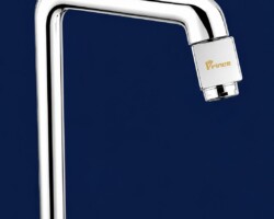 The One Touch pillar cock from Prince Metal Industries in Surat is designed for modern basins. Its 100% brass body features an innovative rotating mouth control, ensuring ease of use. With a stylish chrome finish, this fitting combines durability and aesthetics perfectly. Upgrade your bath fittings with One Touch today. premium-faucets-surat.jpg