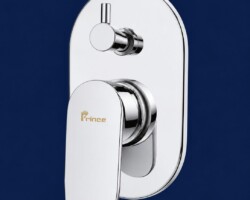 Enhance your bathroom with the Diverter system (O-series) from PRINCE METAL INDUSTRIES in Surat. This advanced 100% brass concealed diverter features a Tipton bath spout and hand shower outlet, ensuring excellent water blending and stylish aesthetics. With its robust construction and sleek mirror-chrome finish, it offers both reliability and elegance to your bathing experience. premium-faucets-surat.jpg