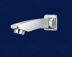 Upgrade your bathroom with the S/L Diverter plain spout from PRINCE METAL INDUSTRIES in Surat. This luxury fixture boasts a sleek design, crafted from 100% brass, and finished in bright mirror-chrome. Perfect for adding a premium touch to concealed diverters. premium-faucets-surat.jpg
